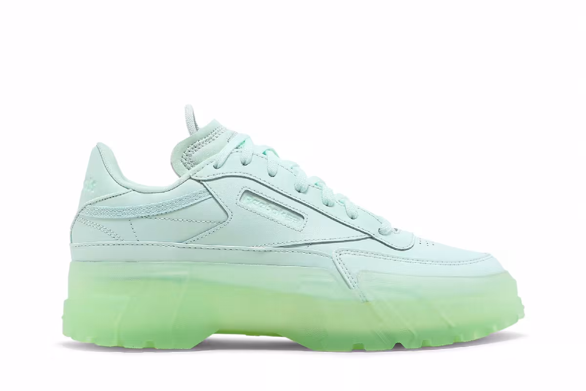 Cardi B x Reebok Women's Club C Aqua Dust, view 2