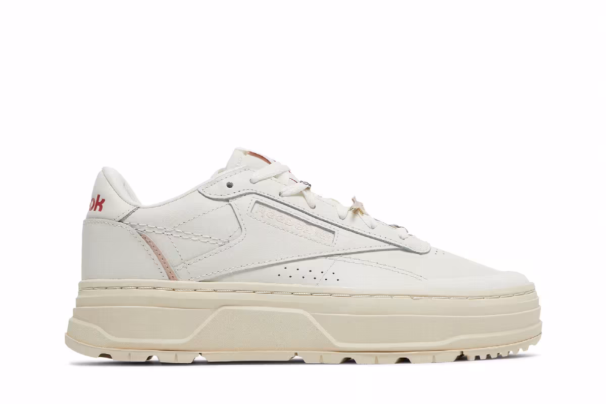 Reebok Women's Club C Double Geo Chalk Alabaster, view 2