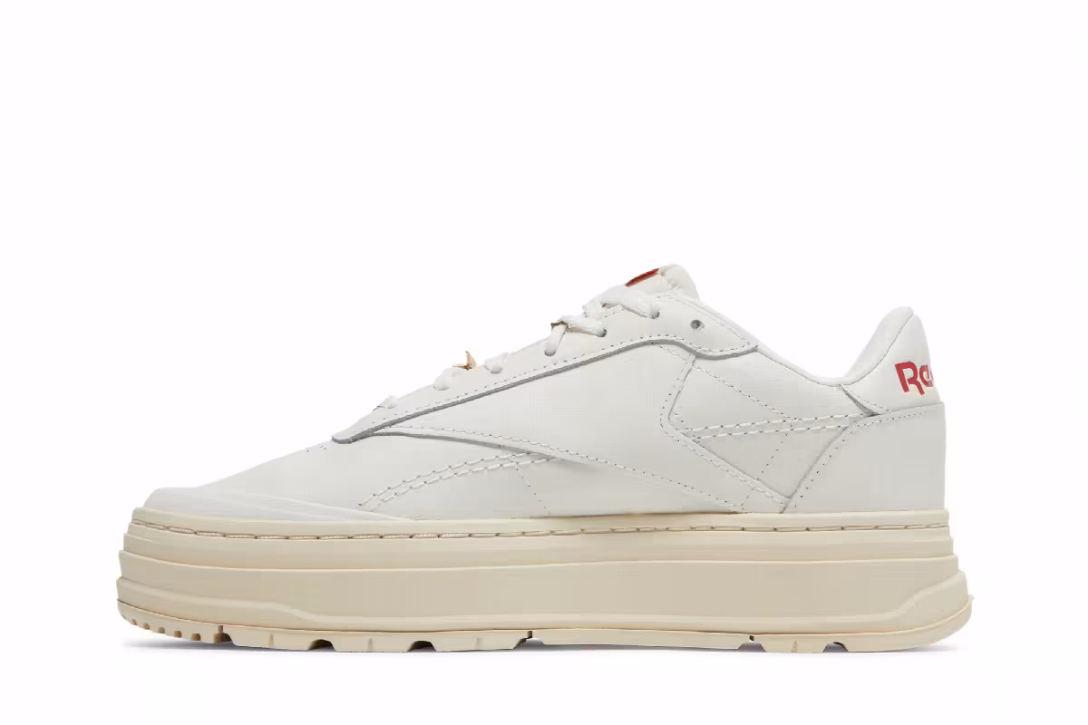 Reebok Women's Club C Double Geo Chalk Alabaster, view 4