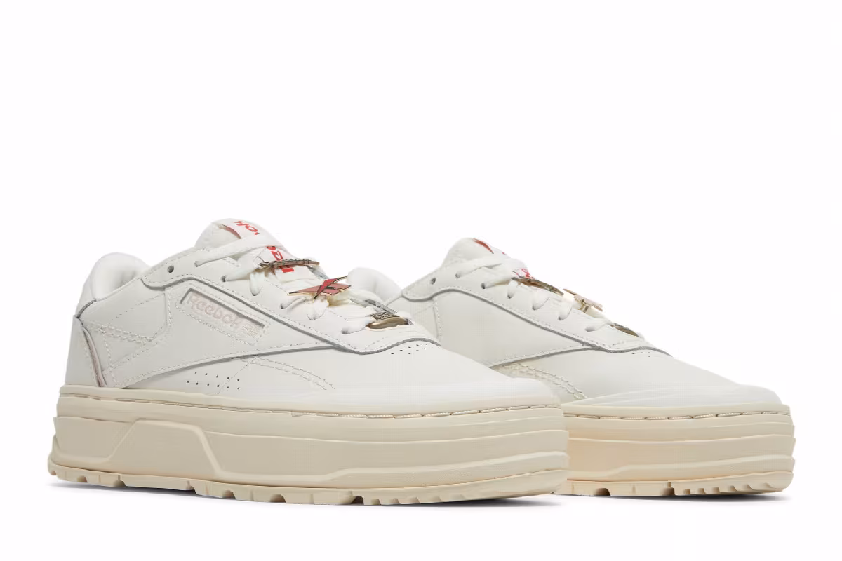 Reebok Women's Club C Double Geo Chalk Alabaster, view 9