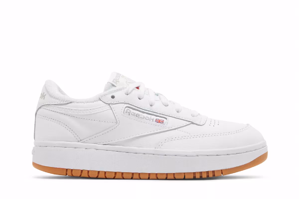 Reebok Women's Club C Double White Gum, view 2