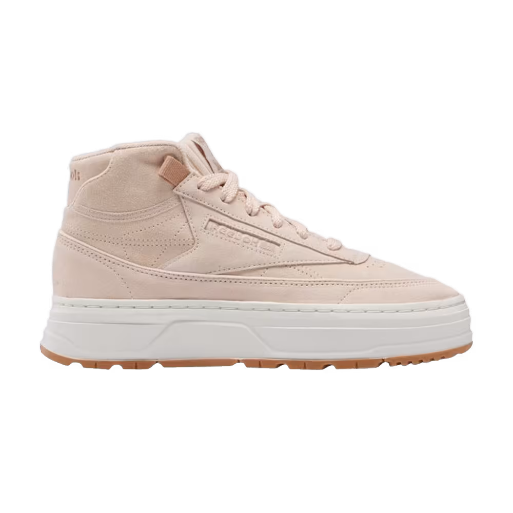 Reebok Women's Club C Geo Mid Soft Ecru