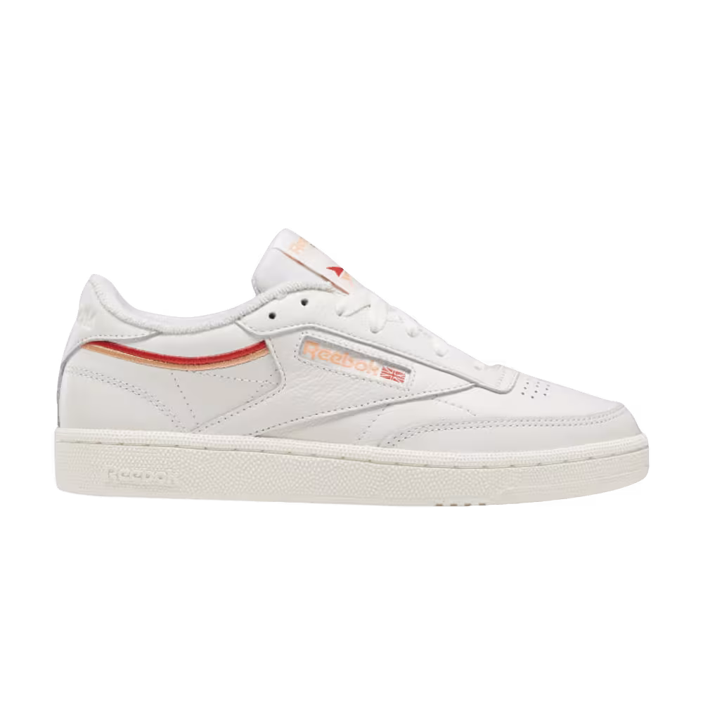 Reebok Women's Club C 85 Chalk Sunbaked Orange