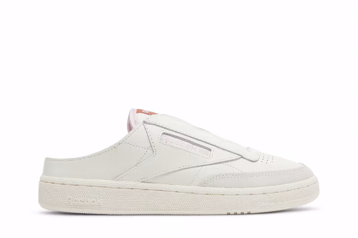 Reebok Women's Club C Laceless Mule Chalk, view 2