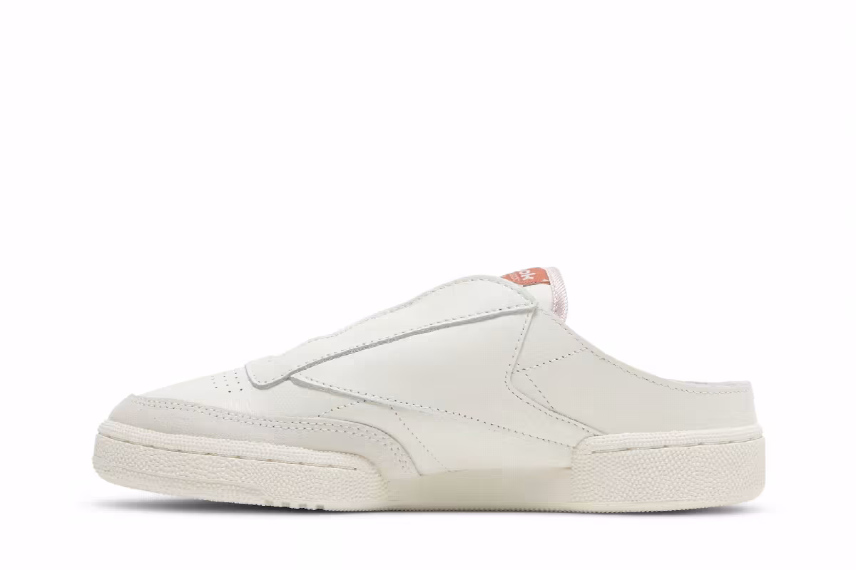Reebok Women's Club C Laceless Mule Chalk, view 4