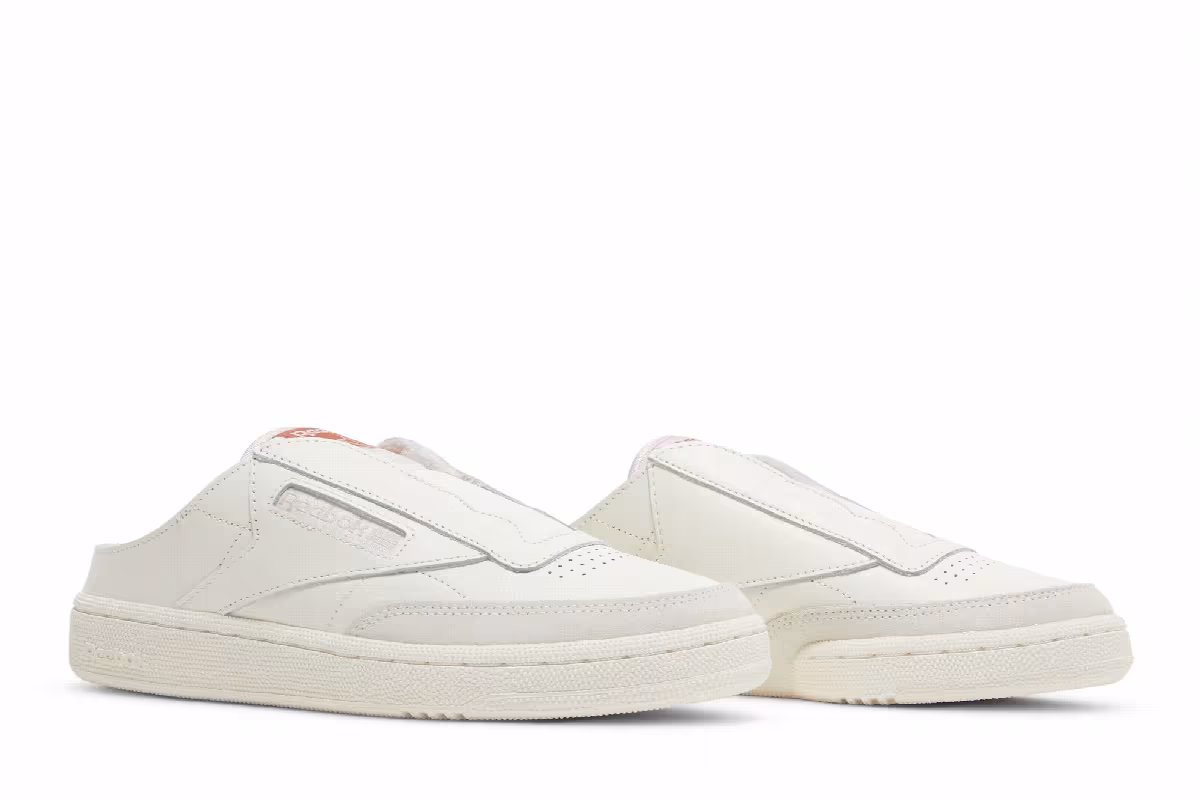 Reebok Women's Club C Laceless Mule Chalk, view 9
