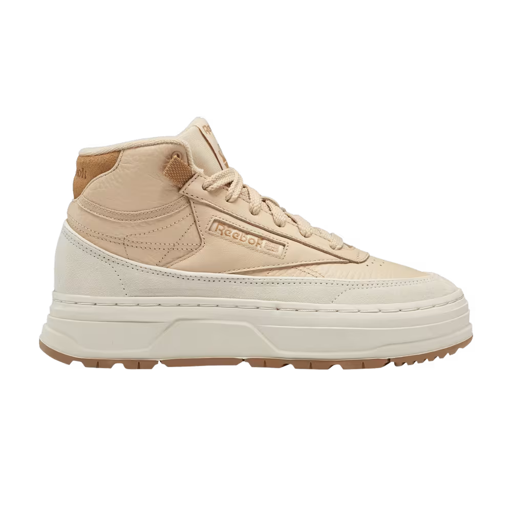 Reebok Women's Club C Geo Mid Weathered Beige