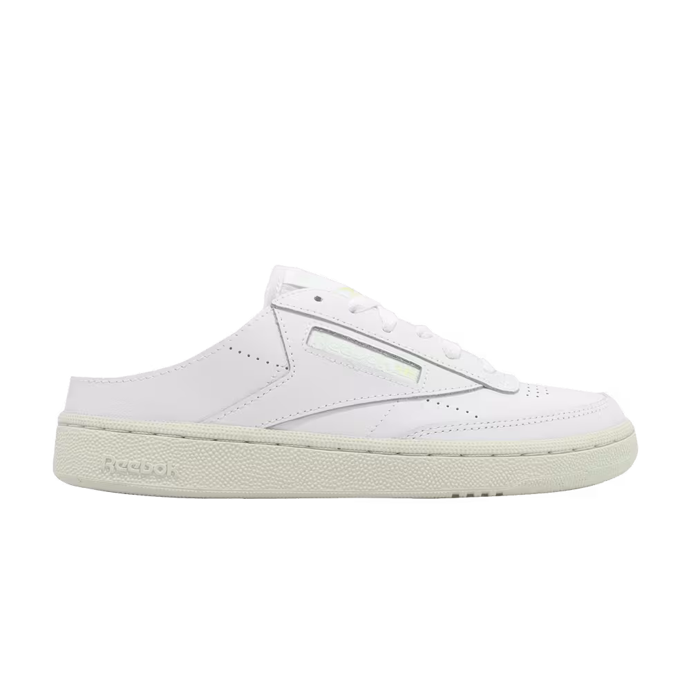 Reebok Women's Club C 85 Mule White Aqua Dust