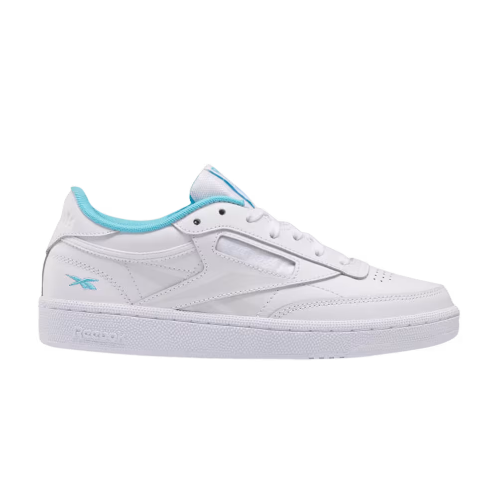 Reebok Women's Club C 85 White Neon Blue