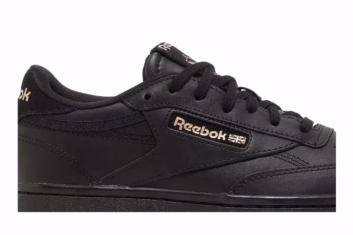 Cardi B x Reebok Women's Coated Club C Double Black, view 3
