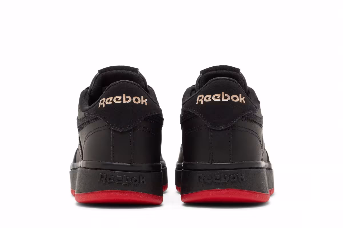 Cardi B x Reebok Women's Coated Club C Double Black, view 7