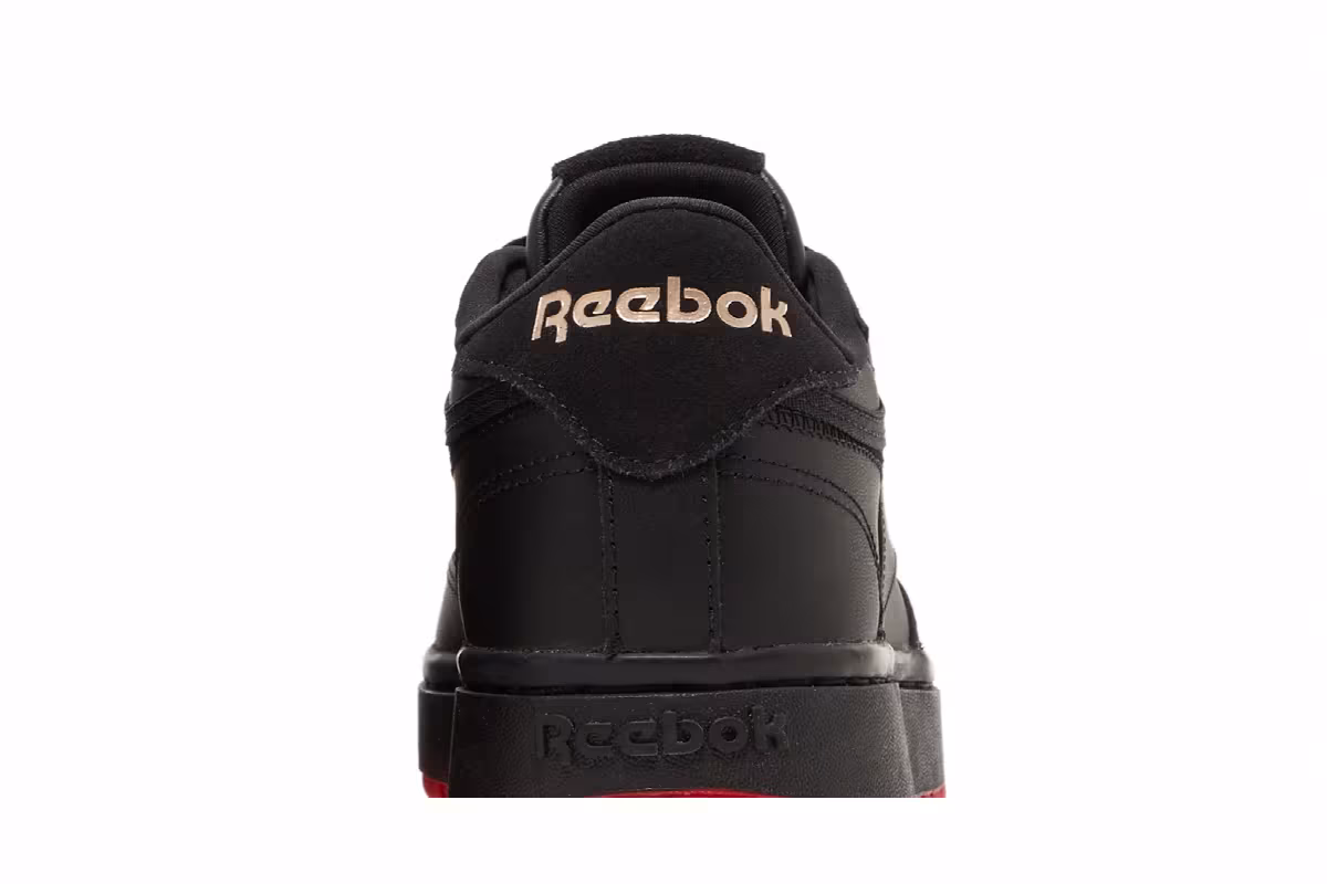 Cardi B x Reebok Women's Coated Club C Double Black, view 8