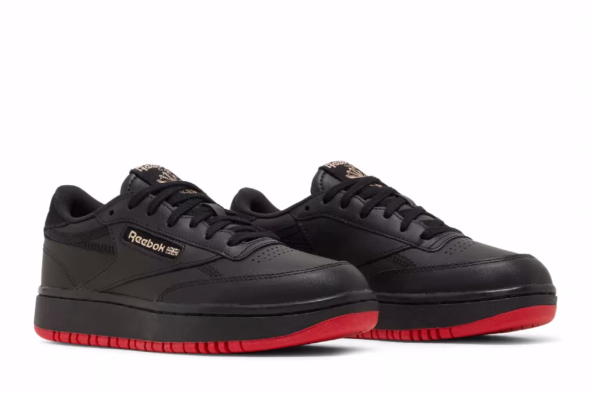 Cardi B x Reebok Women's Coated Club C Double Black, view 9