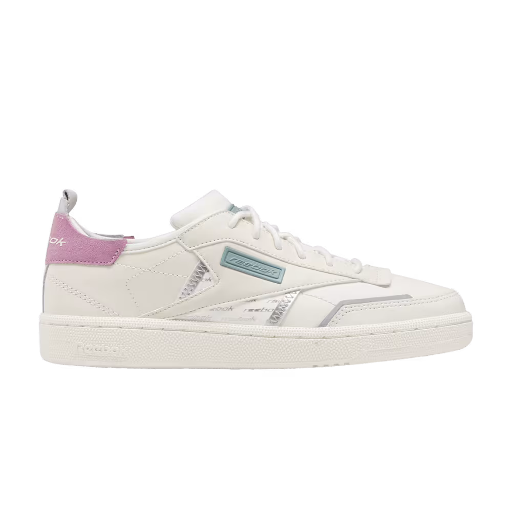 Reebok Women's Club C Ree:Dux Chalk Green Jasmine Pink