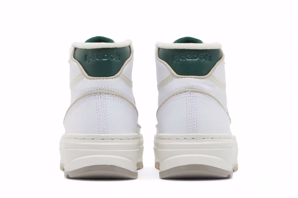 Reebok Women's Club C Geo Mid White Dark Green, view 7