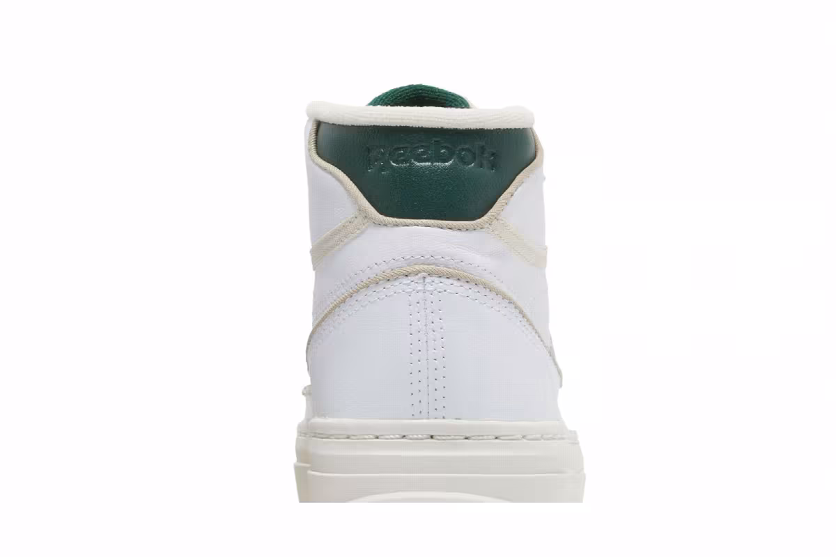 Reebok Women's Club C Geo Mid White Dark Green, view 8