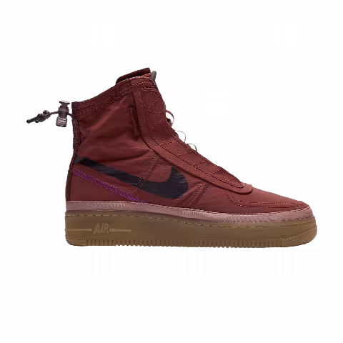 Nike Wmns Air Force 1 Shell 'Red Brown'