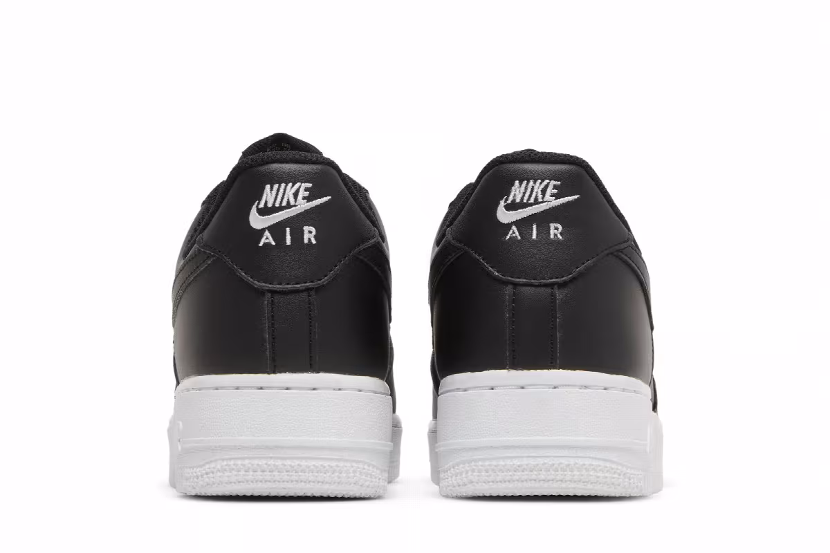 Nike Women's Air Force 1 Black White, view 7