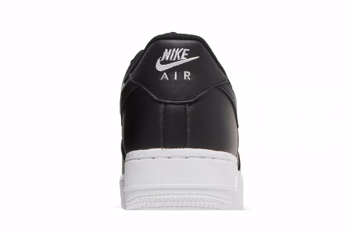Nike Women's Air Force 1 Black White, view 8