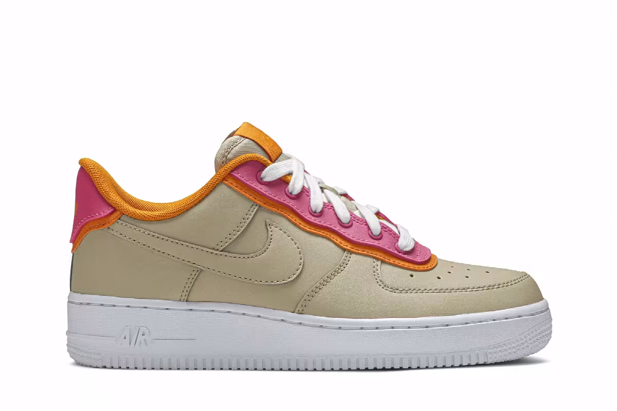 Nike Women's Air Force 1 Low Double Layer - Desert Fuchsia, view 2