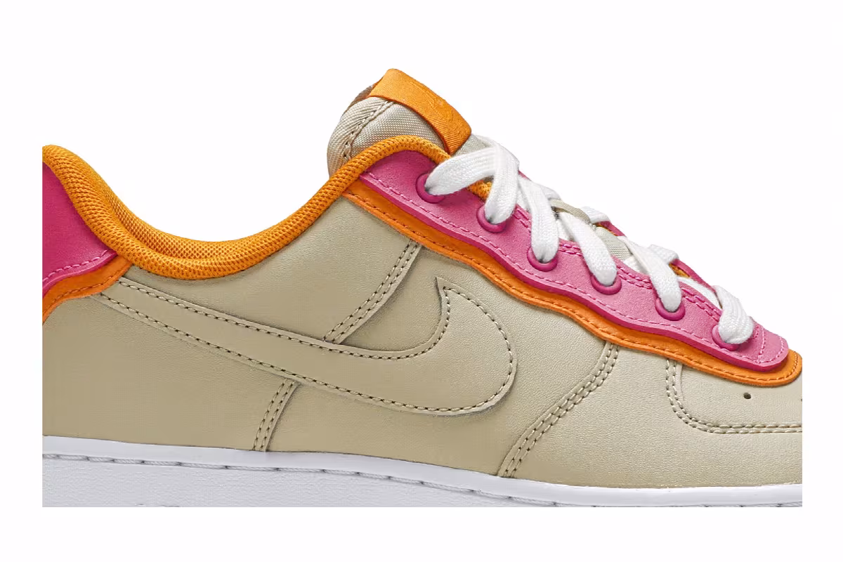 Nike Women's Air Force 1 Low Double Layer - Desert Fuchsia, view 3