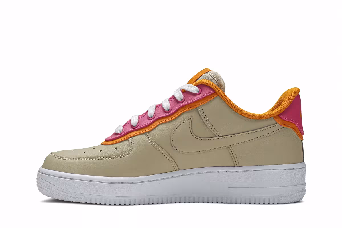 Nike Women's Air Force 1 Low Double Layer - Desert Fuchsia, view 4