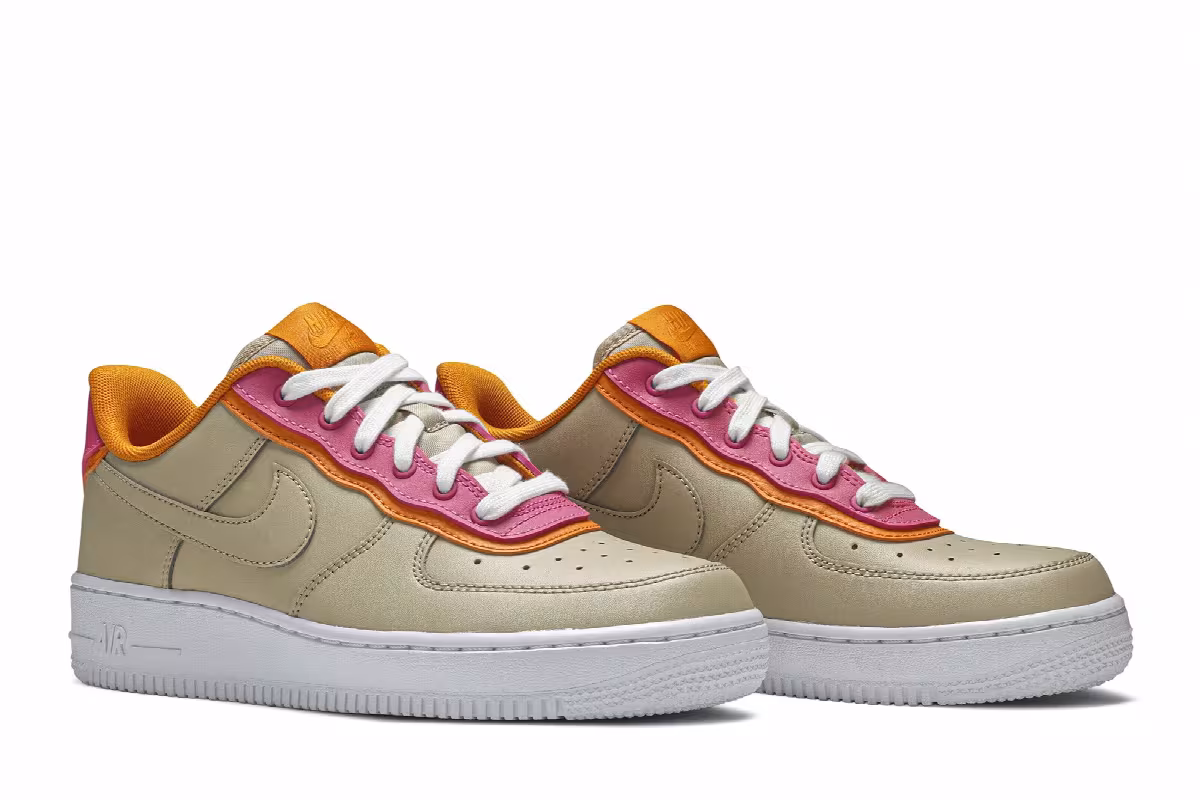 Nike Women's Air Force 1 Low Double Layer - Desert Fuchsia, view 9