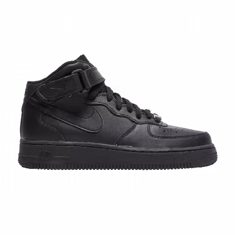 Nike Air Force 1 Mid LE GS 'Triple Black'