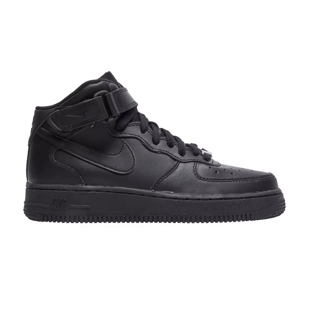Nike Air Force 1 Mid LE GS Triple Black