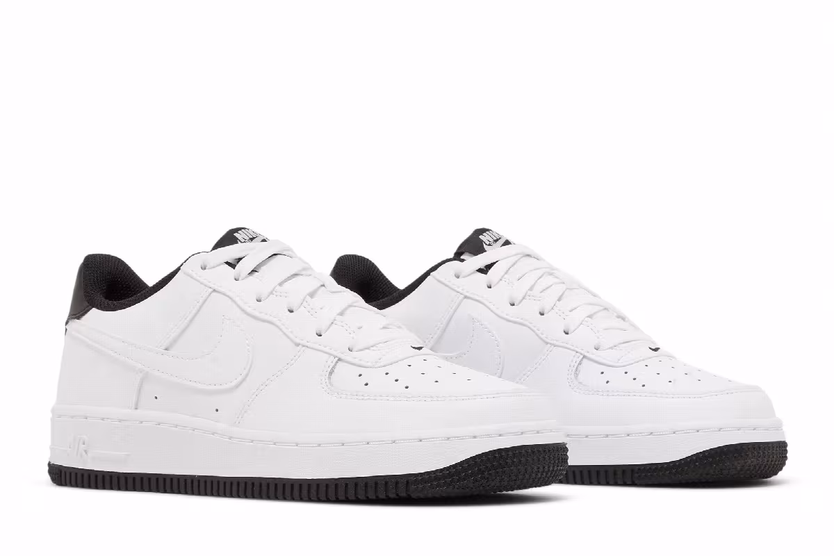 Nike Air Force 1 White Black, view 9