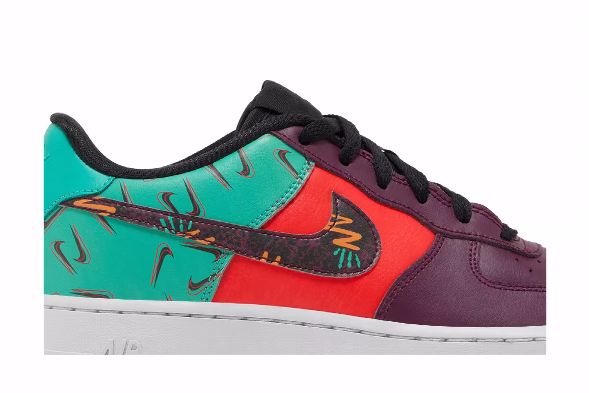 Nike Air Force 1 LV8 GS What The 90s, view 3