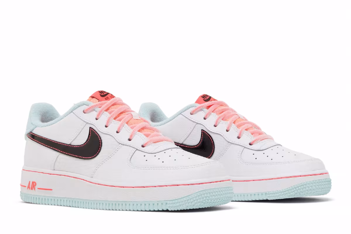 Nike Air Force 1 White Atomic Pink, view 9