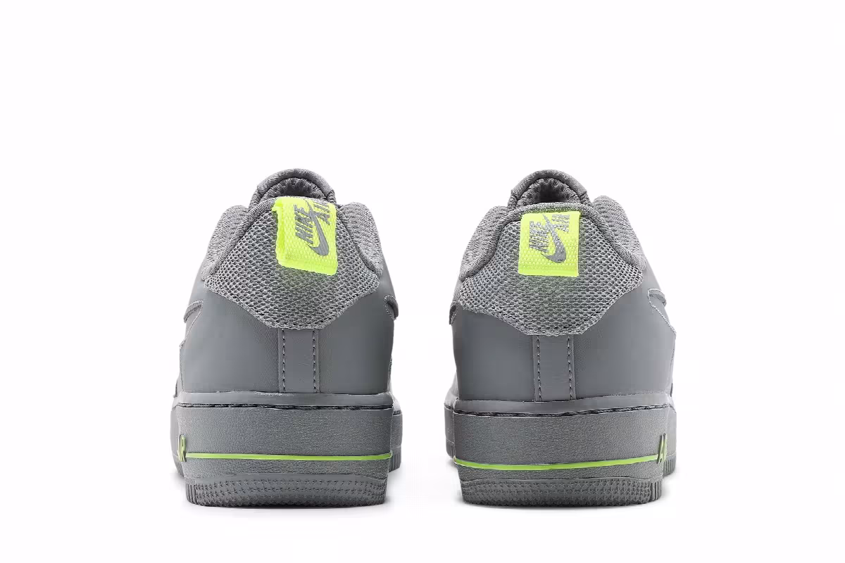 Nike Air Force 1 Particle Grey Volt, view 7