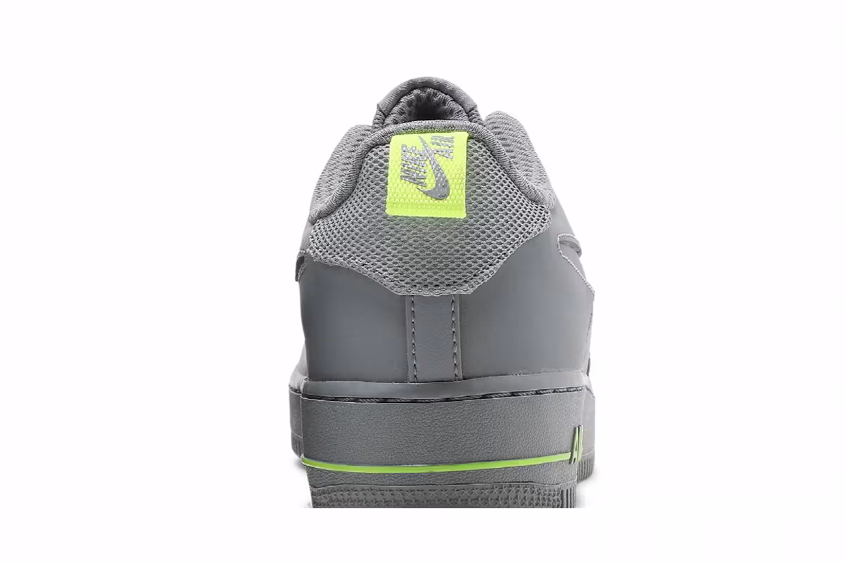 Nike Air Force 1 Particle Grey Volt, view 8
