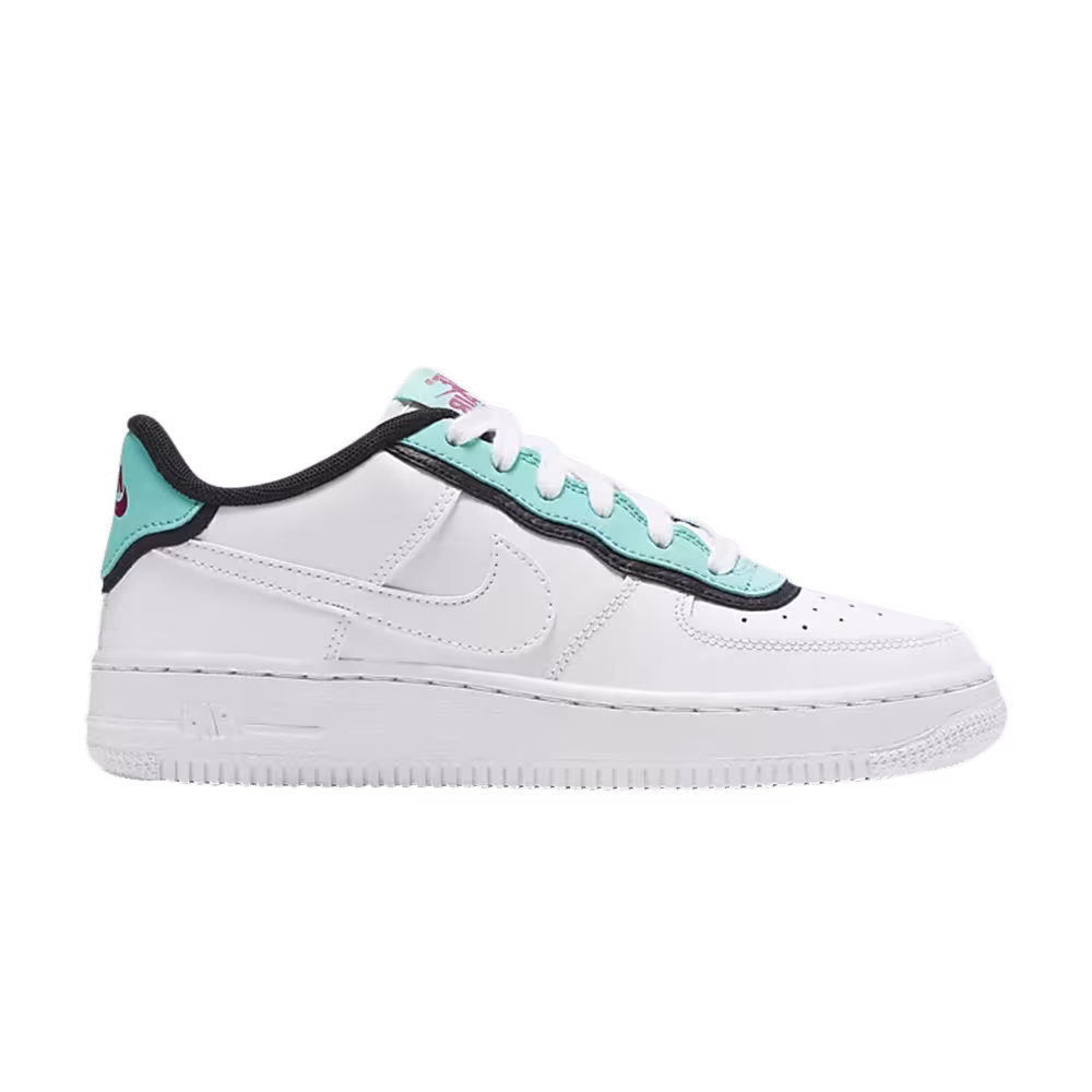 Nike Air Force 1 Low GS Double Layer - Aqua Black