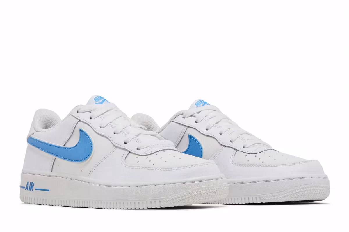 Nike Air Force 1 Low GS University Blue, view 9
