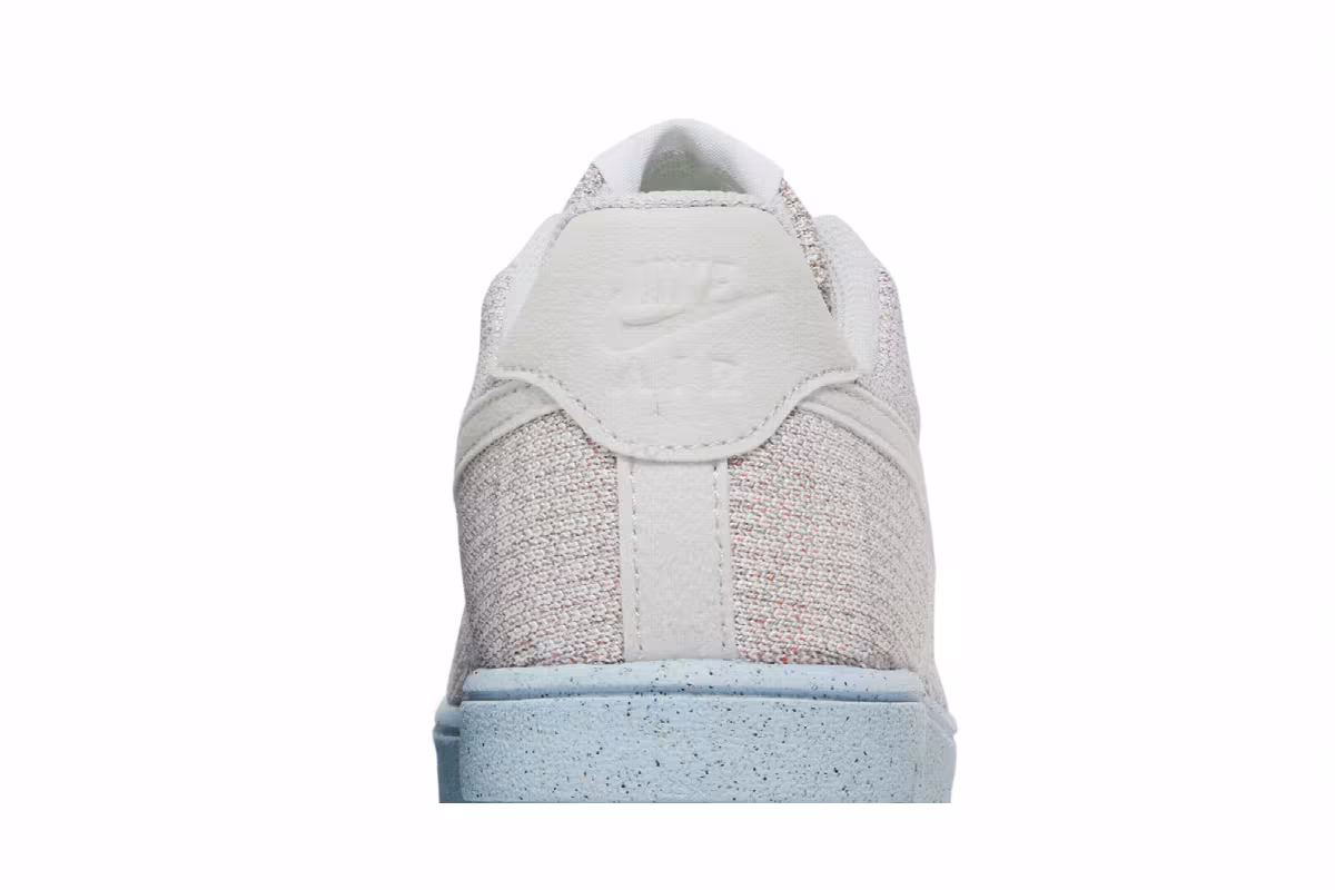 Nike Air Force 1 Crater Flyknit GS White Chambray Blue, view 8