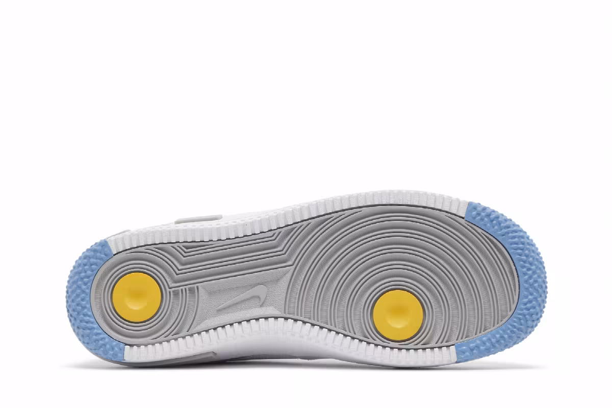 Nike Air Force 1 React SU GS White Light Smoke Grey, view 5