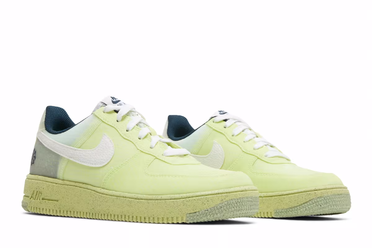 Nike Air Force 1 Crater GS Light Lemon Twist, view 9