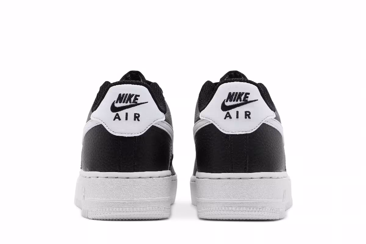 Nike Air Force 1 GS Black White, view 7