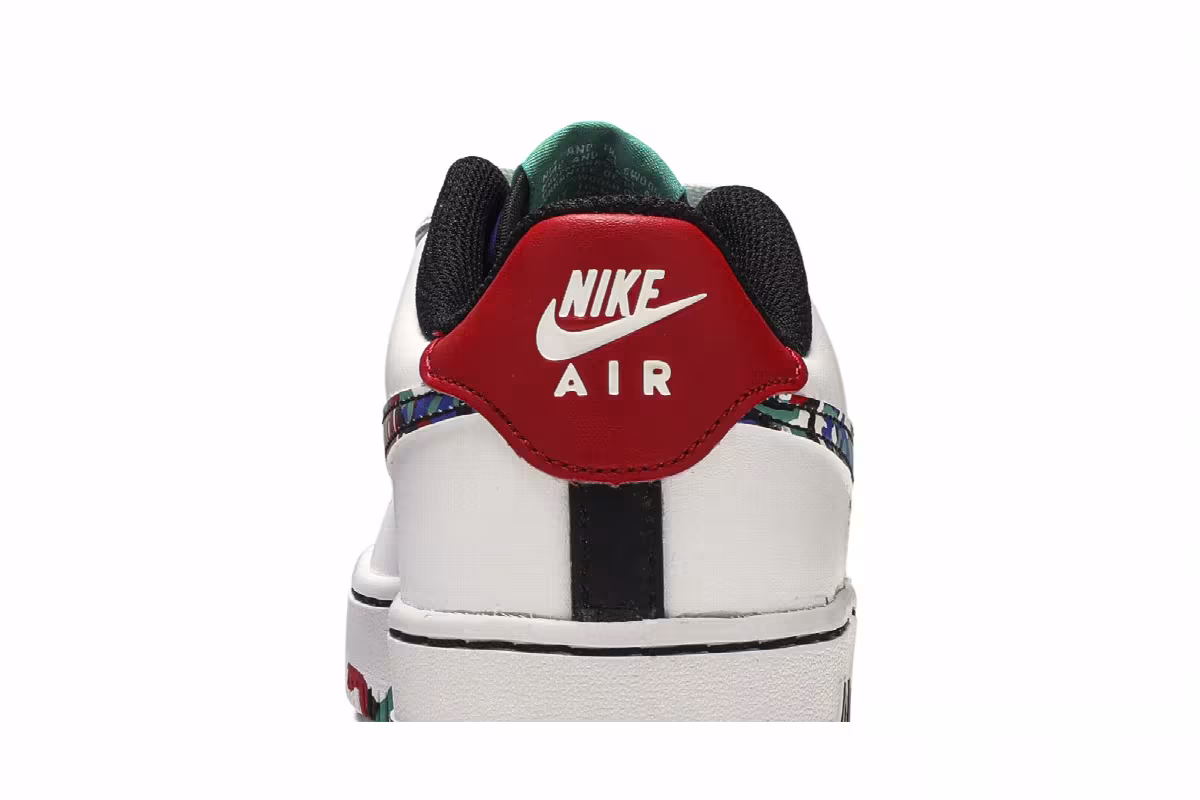 Nike Air Force 1 Low GS Crayon White Multi, view 8