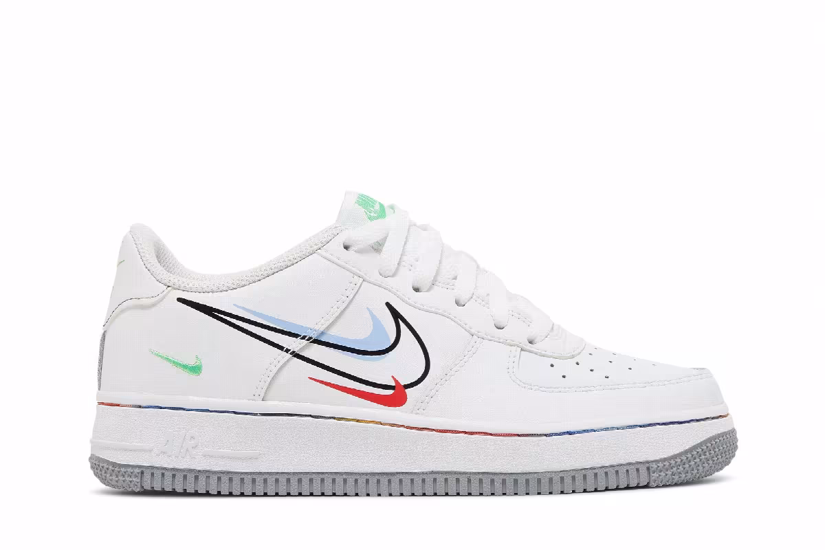 Nike Air Force 1 Low GS Multi Swoosh, view 2