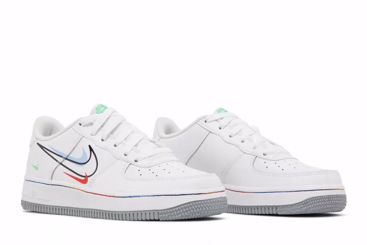 Nike Air Force 1 Low GS Multi Swoosh, view 9