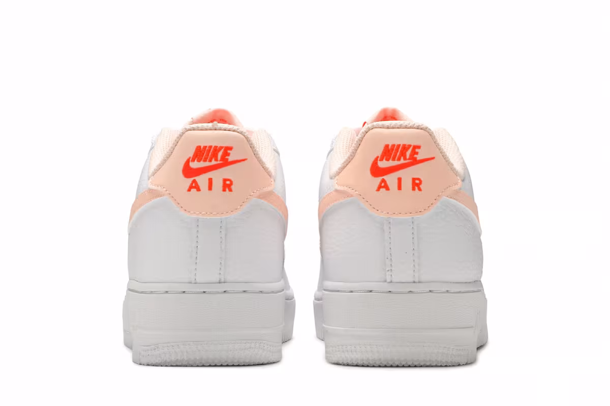 Nike Air Force 1 GS White Hyper Crimson, view 7