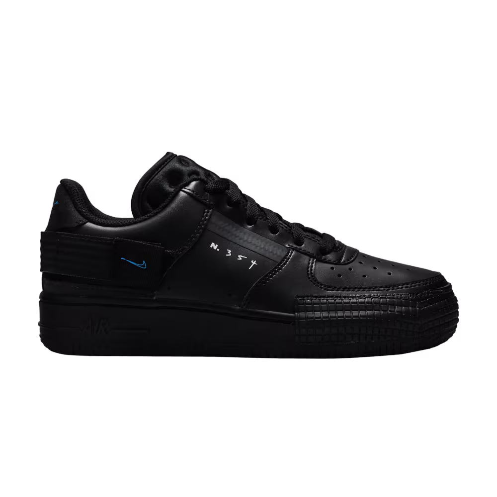 Nike Air Force 1 Type GS Black Photo Blue