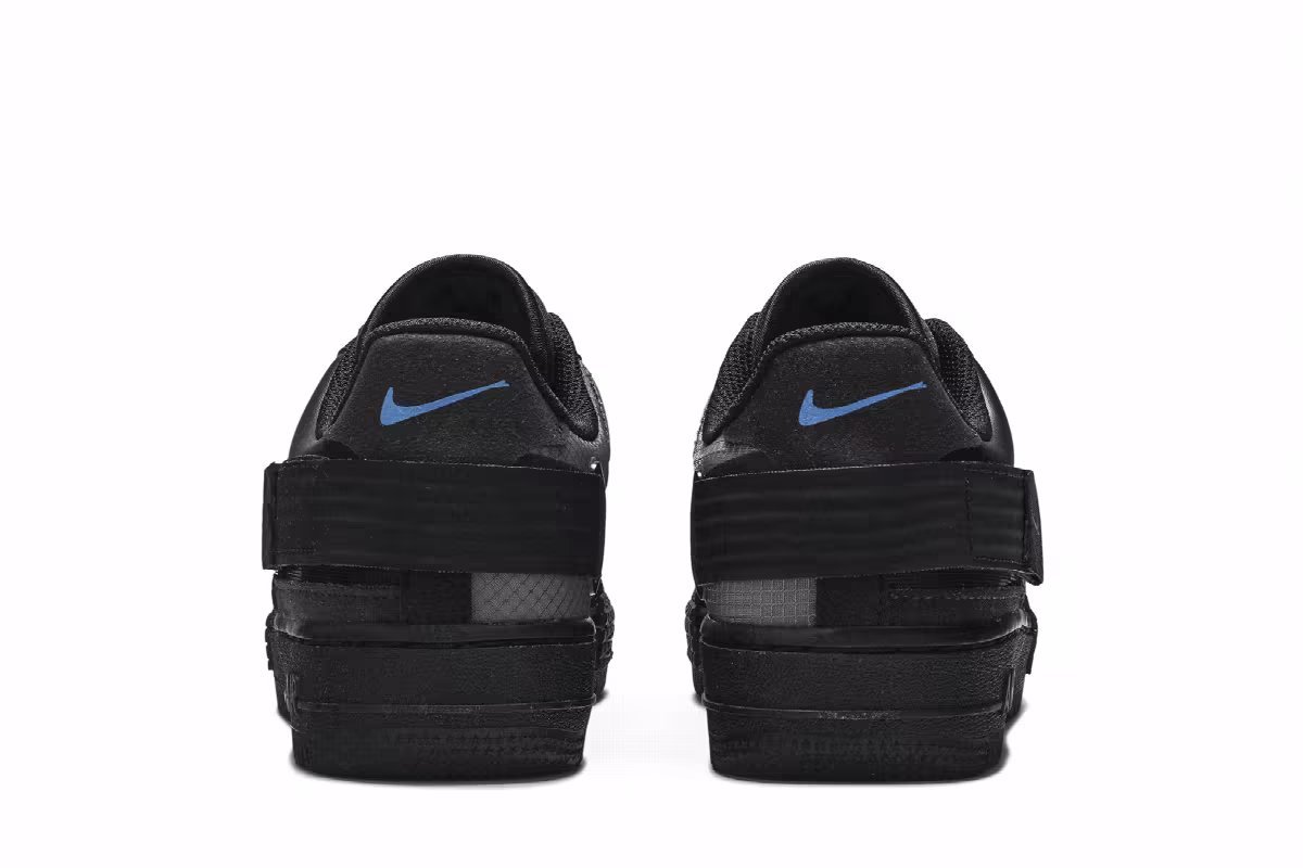 Nike Air Force 1 Type GS Black Photo Blue, view 7