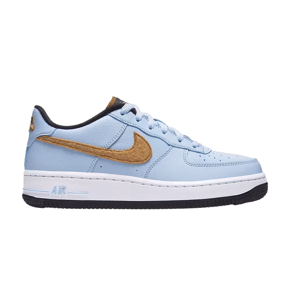 Nike Air Force 1 Felt GS Celestine Blue Gold