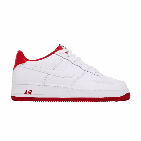 Nike Air Force 1 GS 'White University Red'
