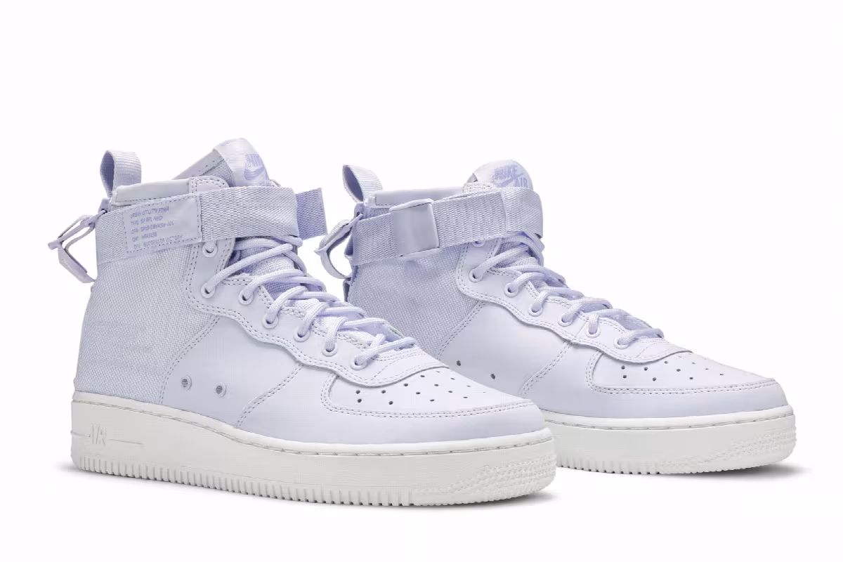 Nike SF Air Force 1 Mid GS Palest Purple, view 9