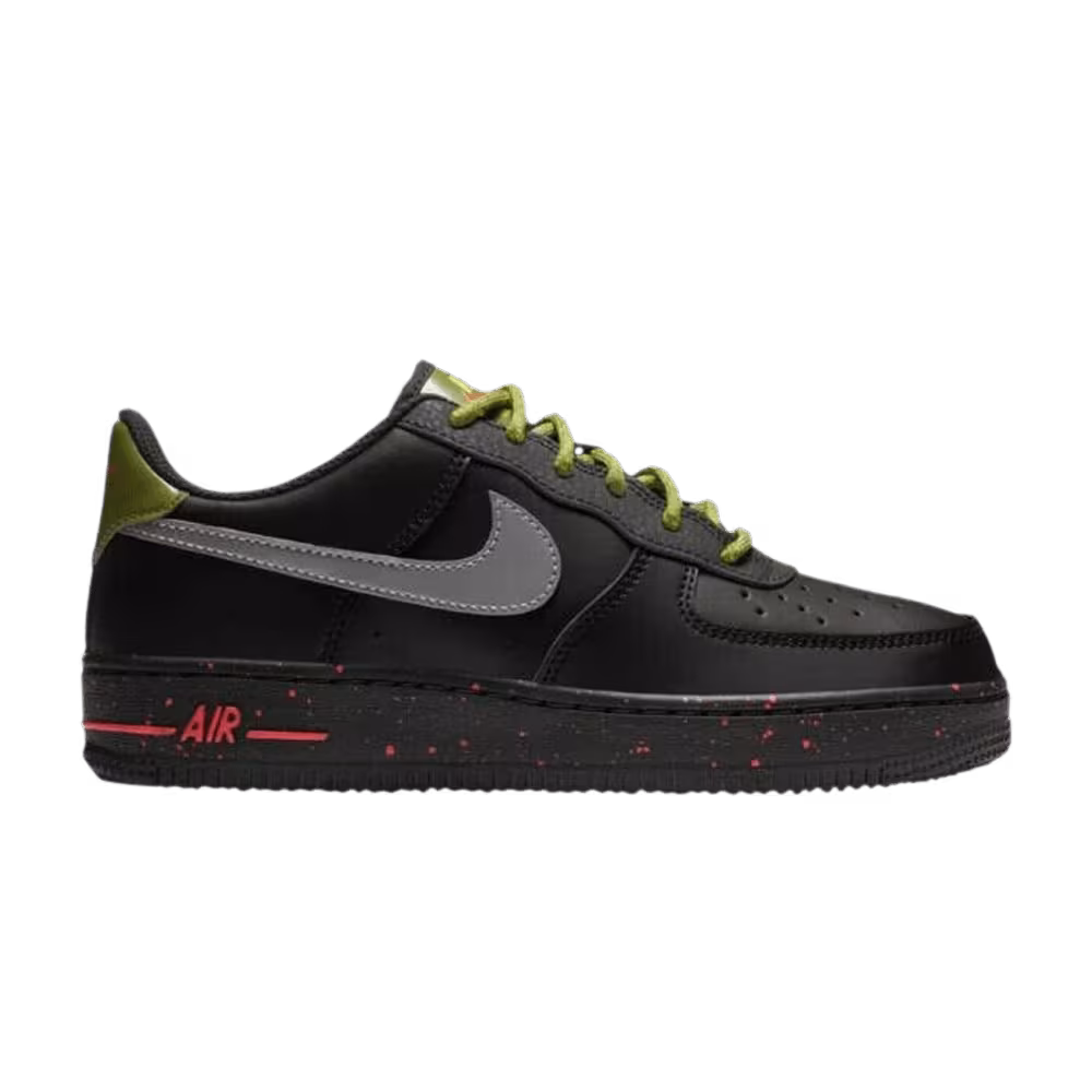 Nike Air Force 1 Low GS Black Asparagus